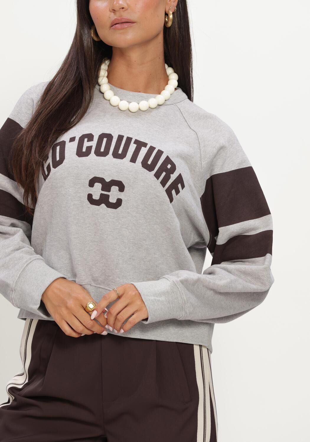 Graue CO'COUTURE Sweatshirt ERISCC COLLEGE SWEAT - large