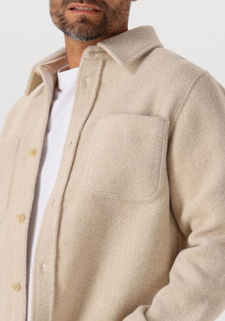 Beige LES DEUX Overshirts LENNON BOUCLE OVERSHIRT - large