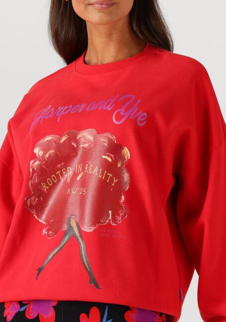 Rote HARPER & YVE Sweatshirt ROOTEDINREALITY-SW - large