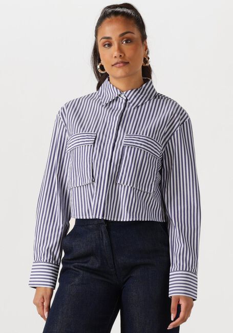 Weiße WITHBLACK Blusen WBLLEMON LS CROPPED SHIRT - large