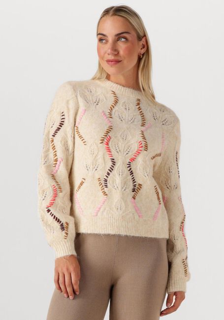 Creme Y.A.S. Pullover YASGABBI LS KNIT PULLOVER S. - large
