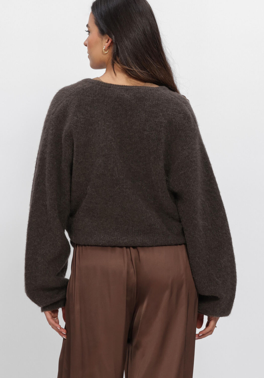 Schwarze SECOND FEMALE Pullover & Cardigans GABBY WRAP KNIT - large