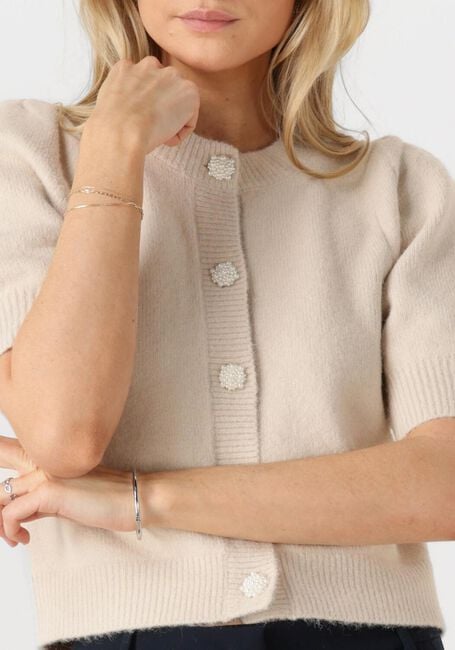 Beige NEO NOIR Strickjacke TRUDY DECO KNIT CARDIGAN - large