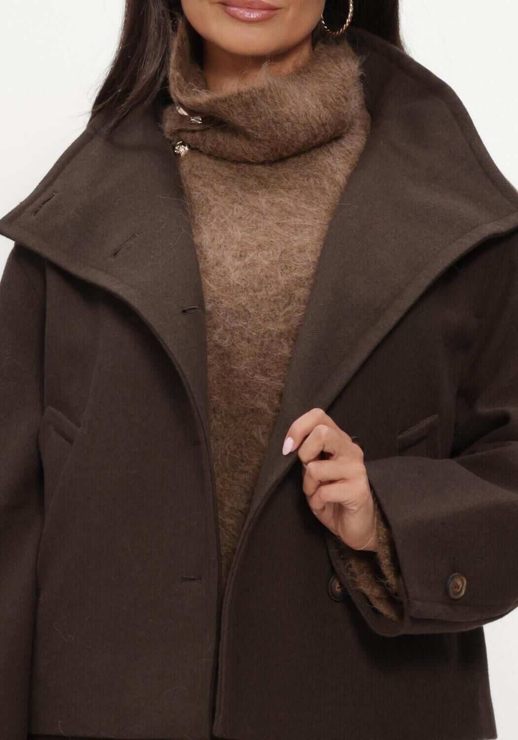 Braune TWIST & TANGO M&auml;ntel LYCKE FUNNELNECK JACKET - large