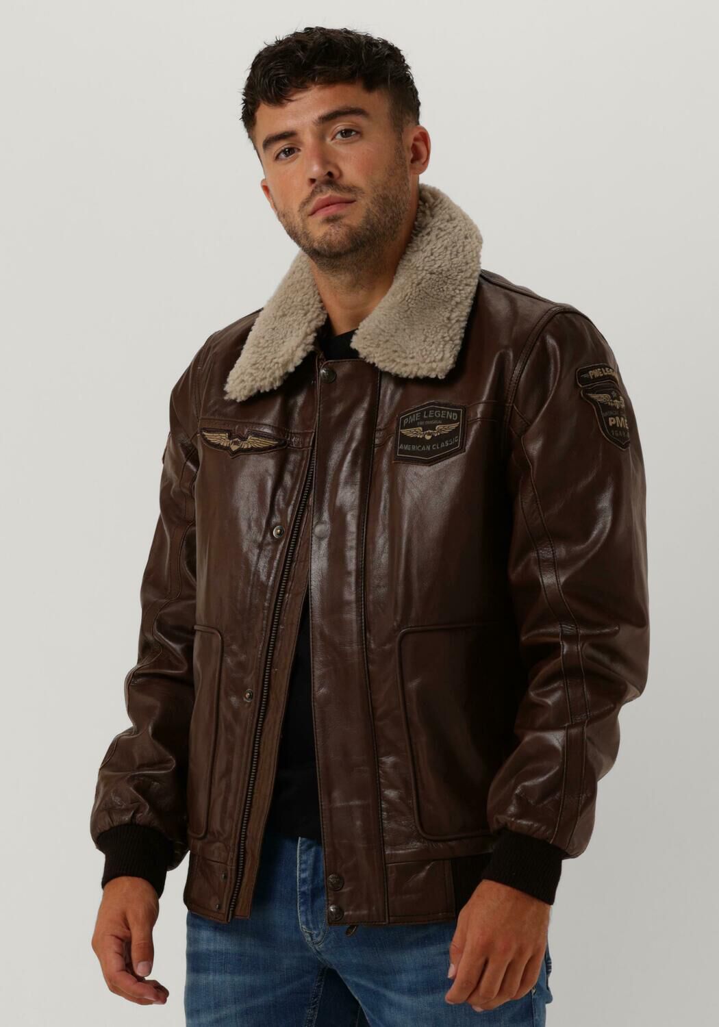 braune pme legend lederjack bomber jacket hudson buff leather