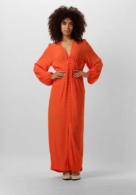 Orangene SECOND FEMALE Maxikleid EMUANUELLE SLIM DRESS - large