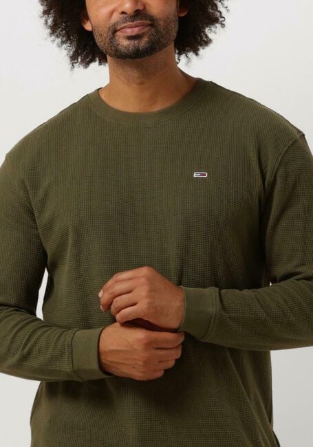 Grüne TOMMY JEANS T-shirt TJM CLASSIC WAFFLE TEE - large