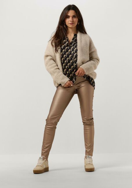 Bronzefarbene KNIT-TED Legging AMBER PANT - large
