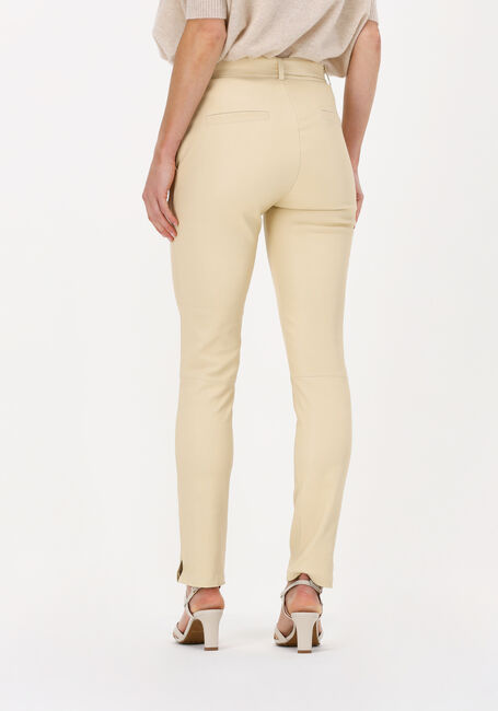 Sand EST'SEVEN Chino EST’MISCHA PANTS BELT LEATHER - large