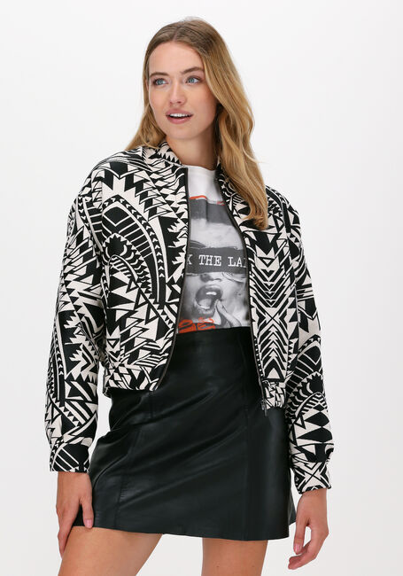 Schwarze ALIX THE LABEL Jack ETHNIC BOBMER JACKET - large