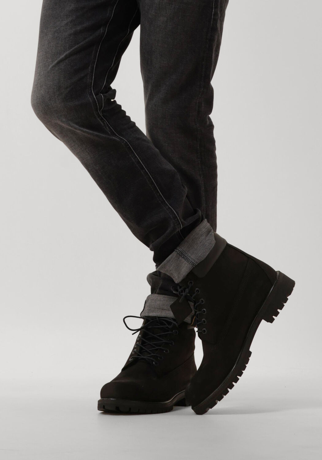 Schwarze TIMBERLAND Schn&uuml;rboots 6INCH PREMIUM BOOT M - large