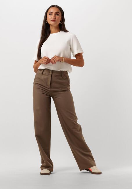 Weiße SELECTED WOMEN T-shirt SLFTENNY SS O-NECK FOLD UP TEE - large