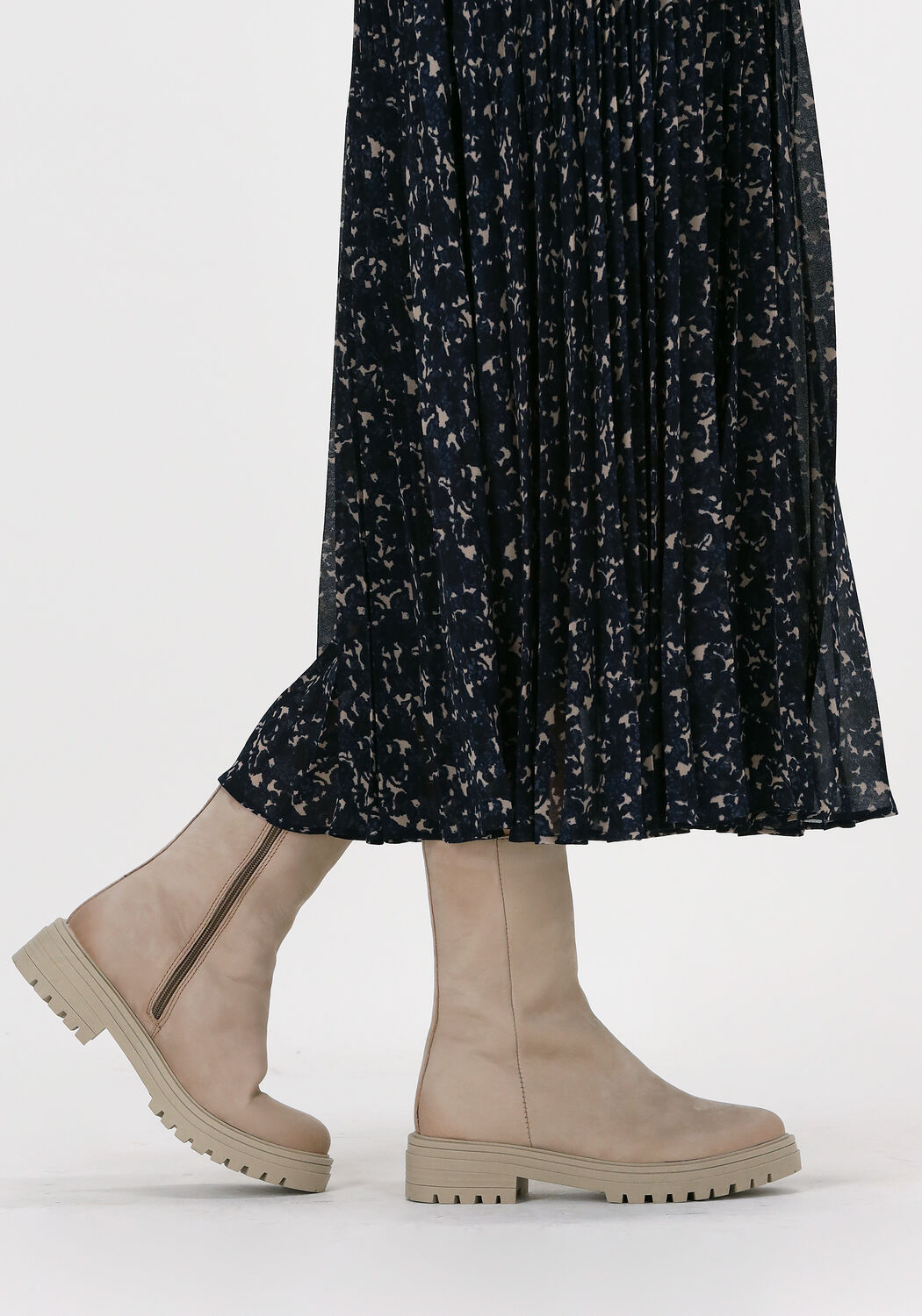 Beige OMODA Ankle Boots LPMONK-07 - large