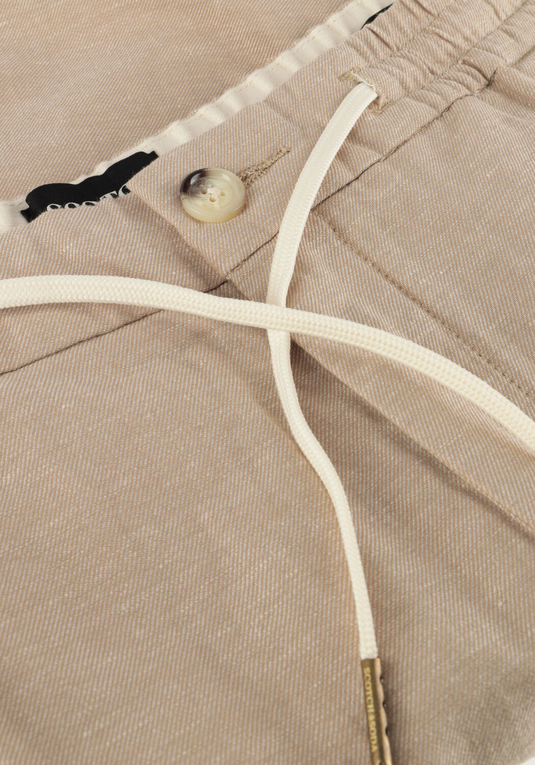 Sand SCOTCH & SODA Kurze Hose FAVE - COTTON/LINEN TWILL BERMUDA SHORT - large