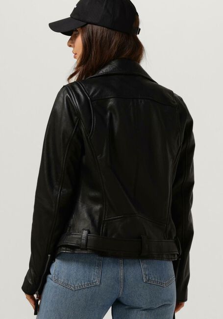 Schwarze GOOSECRAFT Lederjack SAMMIE BIKER - large