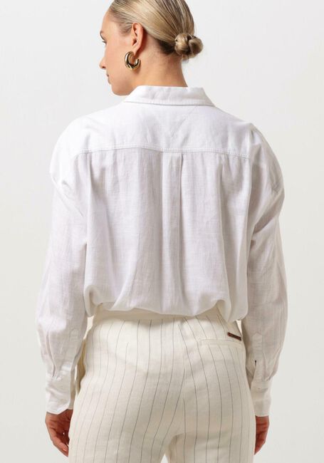 Weiße TOMMY JEANS Blusen TJW SP OVR LINEN SHIRT - large