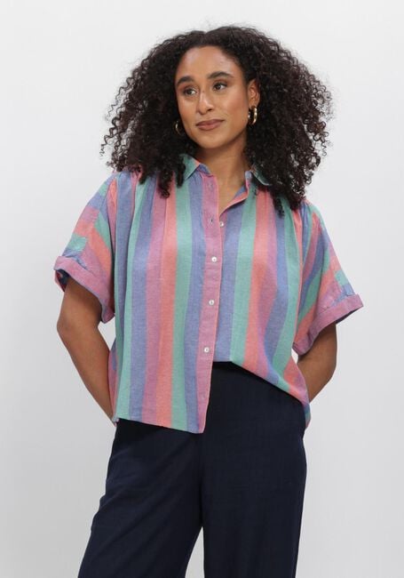Mehrfarbige/Bunte BY-BAR Blusen SUNNY RAINBOW PLEATS BLOUSE - large