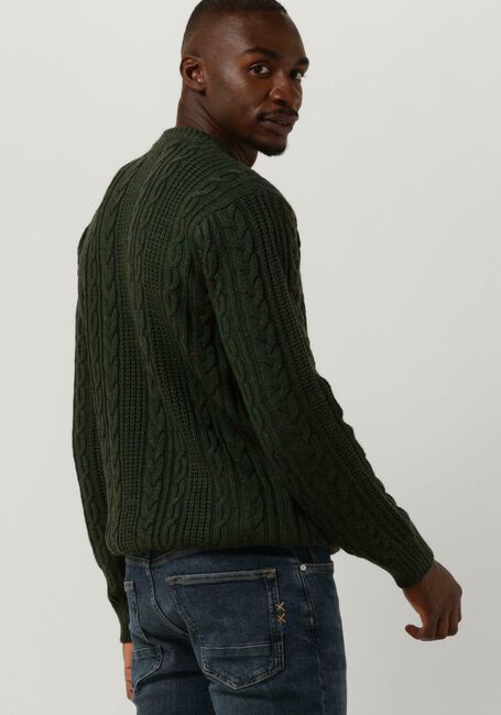 Grüne SCOTCH & SODA Pullover WOOL-BLEND STRUCTURE KNIT SWEATER KABEL - large