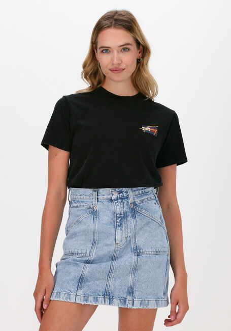 Schwarze TOMMY JEANS T-shirt TJW RLXD VINTAGE BRONZE 2 TEE - large