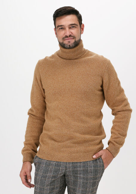 Camelfarbene PROFUOMO Rollkragenpullover JAMIESONS - large