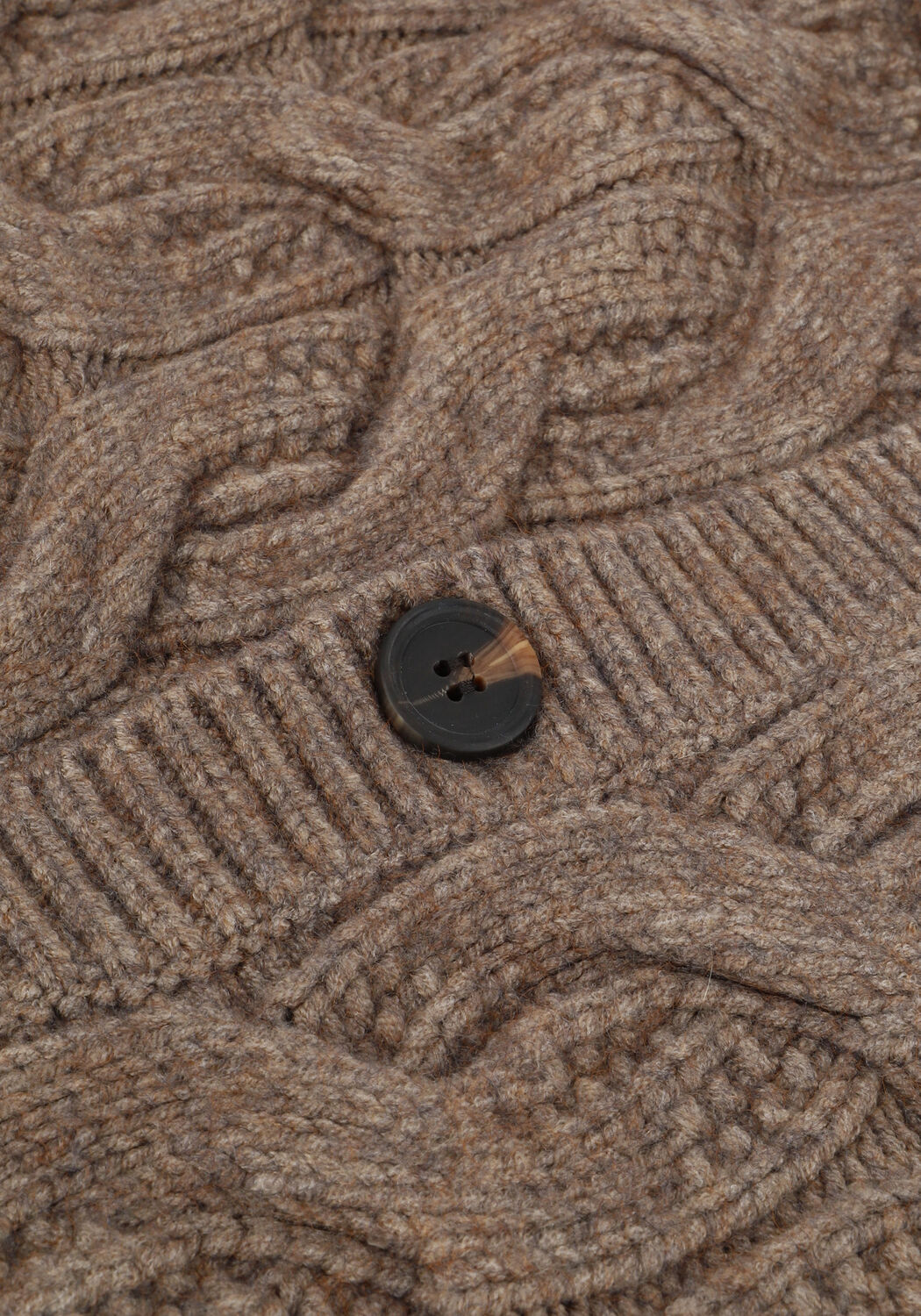 Taupe CO'COUTURE Strickjacke JENNESE CABLE CARDIGAN - large