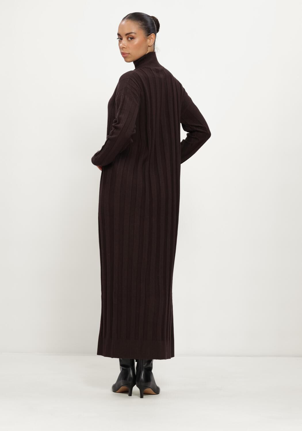 Braune INWEAR Maxikleid TESSIW KELLSIE DRESS - large