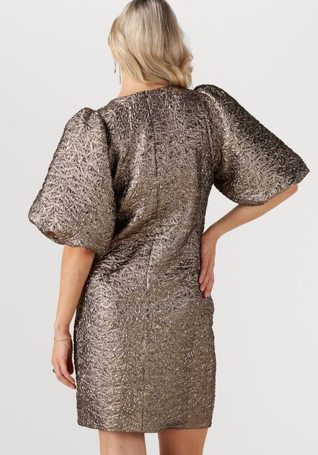 Bronzefarbene OMODA ATELIER Minikleid OM-PEARL DRESS - large
