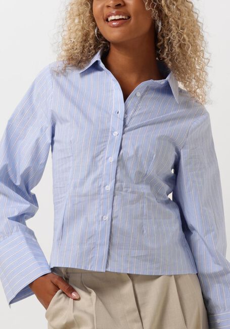 Hellblau NEO NOIR Blusen ROSA STRIPE SHIRT - large