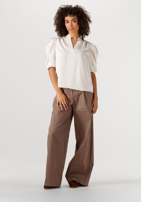 Braune NEO NOIR Hose MALBA POPLIN PANTS - large