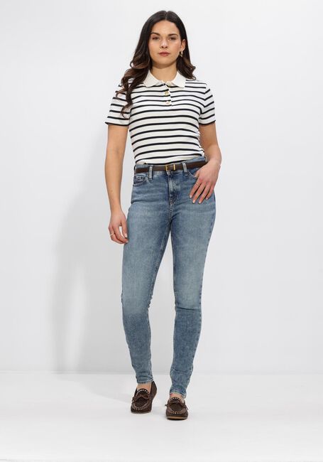 Mehrfarbige/Bunte TOMMY HILFIGER Polo-Shirt GOLD BUTTON SLIM - large