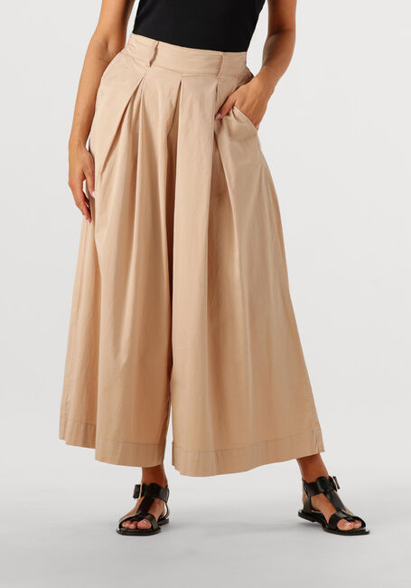 Beige SUMMUM Weite Hose CULOTTE LT WT STRETCH POPLIN - large