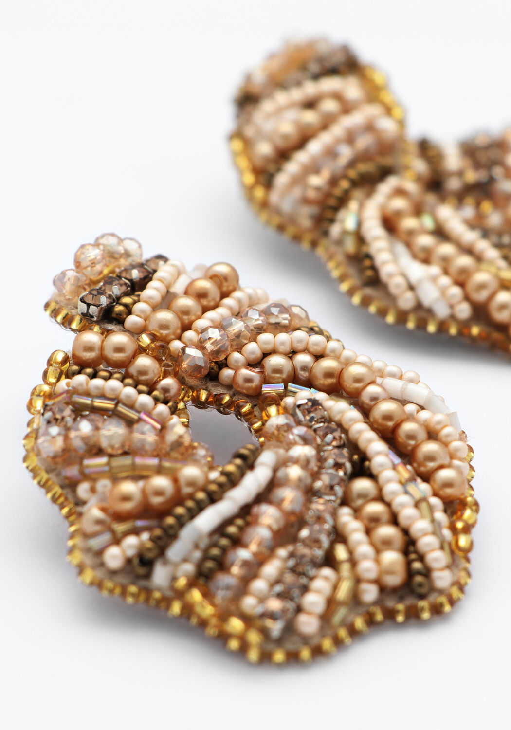 Goldfarbig PAULIE POCKET Ohrringe GLAMOROUS CURL EARRINGS - large