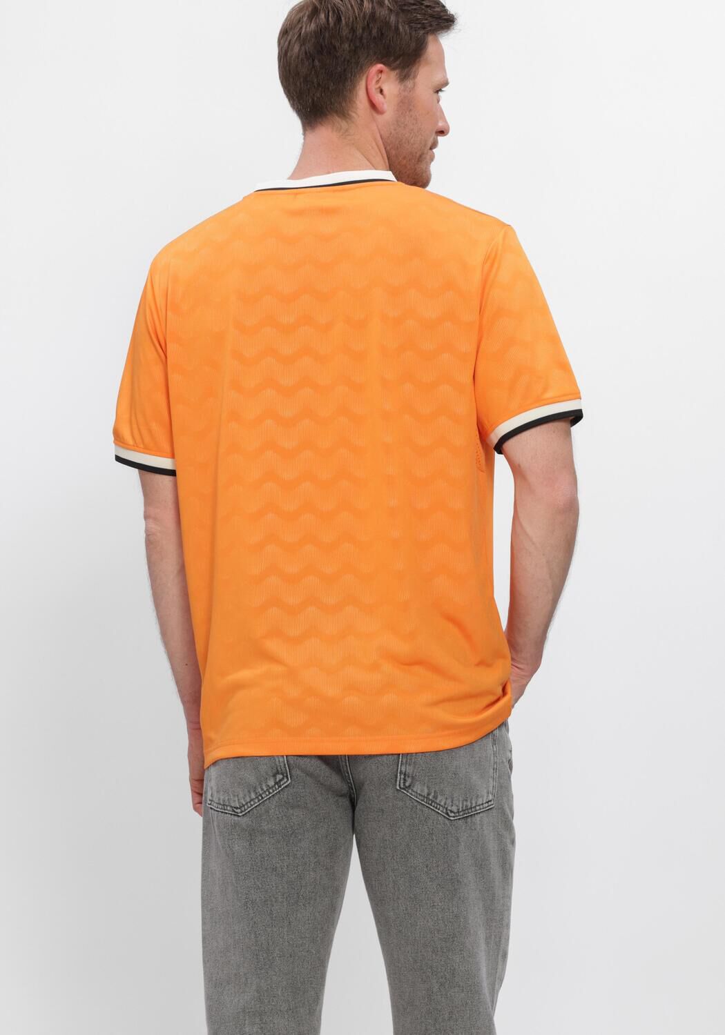 Orangene LES DEUX Polo-Shirt NETHERLAND FOOTBALL JERSEY - large