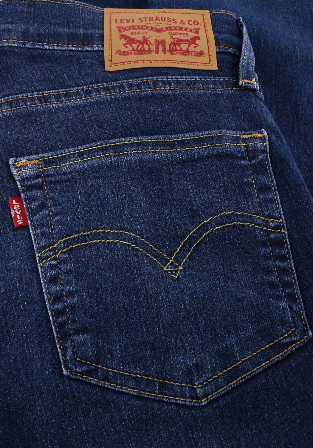 Dunkelblau LEVI'S Straight leg jeans 724 HIGH RISE STRAIGHT CHELSEA CARBON GLOW - large