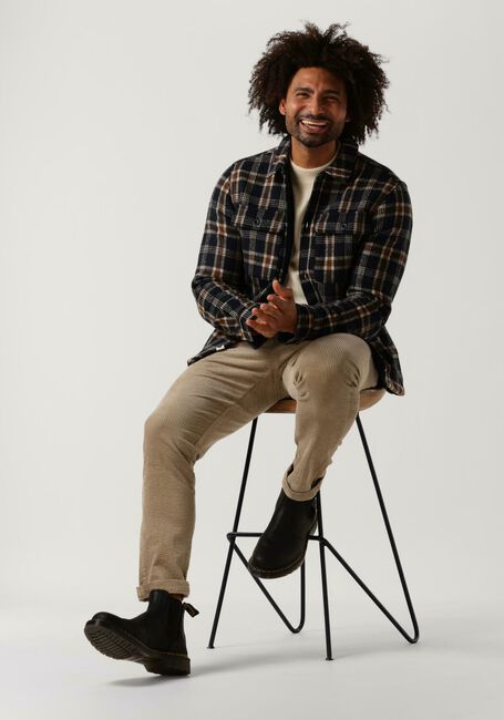 Schwarze ANERKJENDT Overshirt AKLION BOILED WOOL OVERSHIRT - large