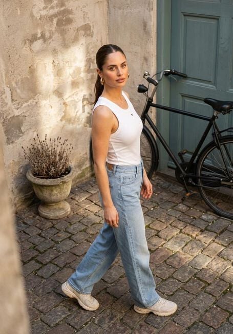 Wei&szlig;e TOMMY JEANS Top TJW ESSENTIAL RIB TANK EXT - large
