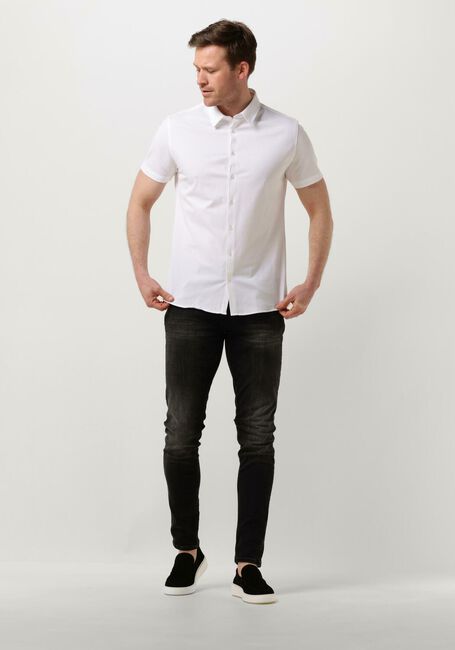 Weiße PURE PATH Casual-Oberhemd PIQUE SHORTSLEEVE BUTTON UP SHIRT - large