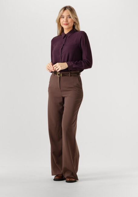 Braune MSCH COPENHAGEN Weite Hose MSCHMACY MICHELLE HW WIDE PANTS LONG - large
