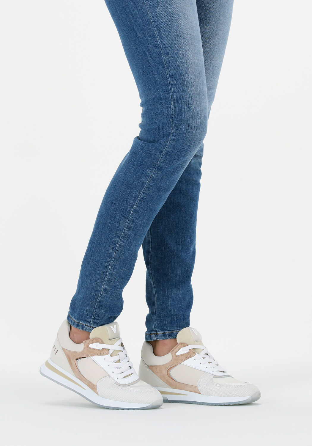 Beige VIA VAI Sneaker Low NORA SEP - large