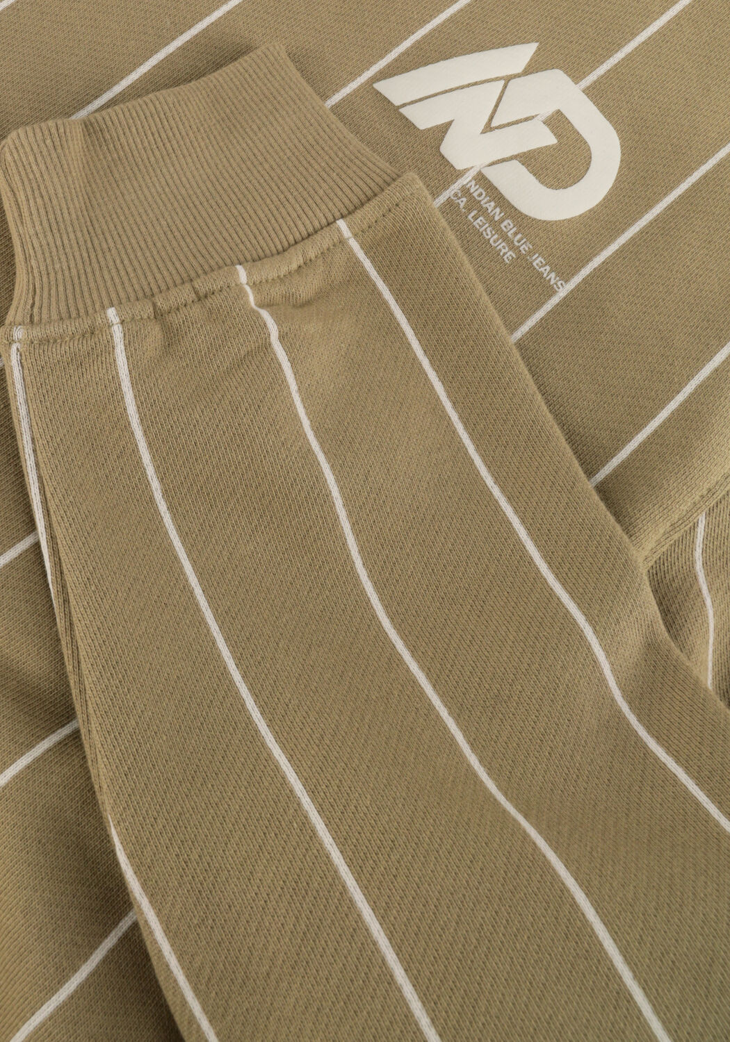 Braune INDIAN BLUE JEANS Sweatshirt LOOSE FIT SWEATER PINSTRIPE - large