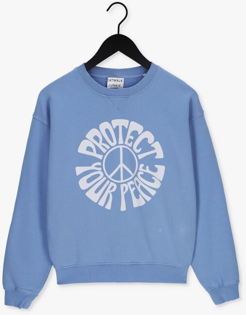 Blaue CATWALK JUNKIE Sweatshirt SW PEACE - large