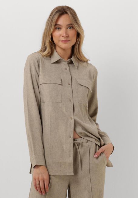 Beige MODSTRÖM Blusen KALEMMD SHIRT - large