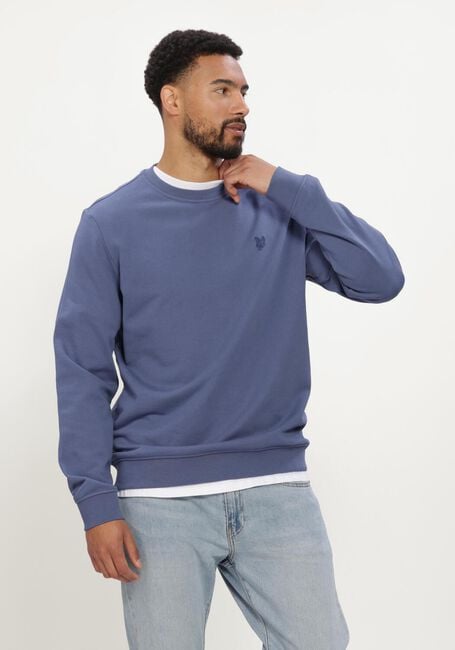 Blaue LYLE & SCOTT Pullover SUPERFINE CREW NECK SWEATSHIRT - large