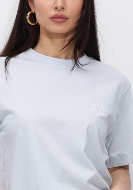 Hellblau CALVIN KLEIN T-shirt SS BOXY GRAPHIC T-SHIRT - large