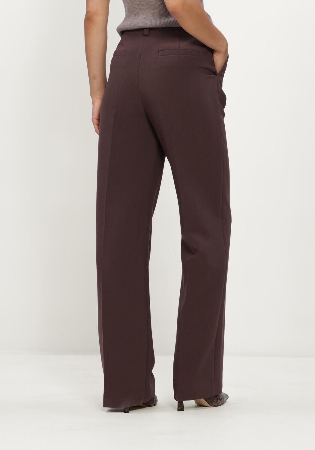 Braune MODSTR&Ouml;M Weite Hose GALE PANTS - large