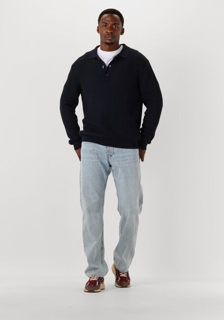 Dunkelblau BUTCHER OF BLUE Pullover GALWAY POLO LS - large