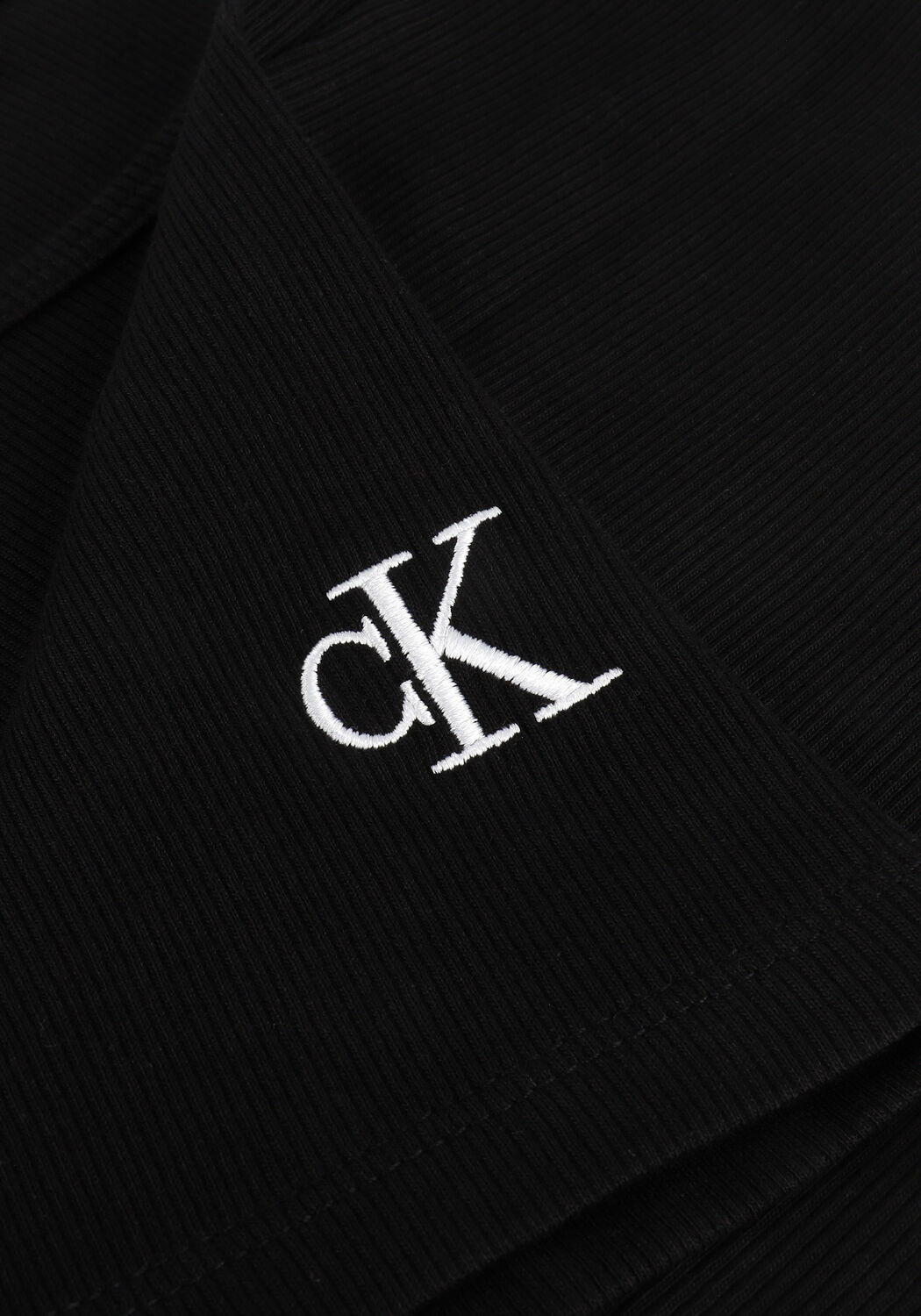 Schwarze CALVIN KLEIN Top CK RIB STRAPPY TOP - large