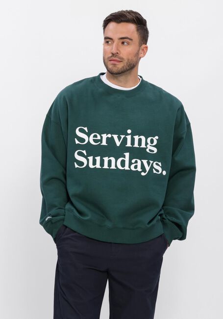 Gr&uuml;ne POCKIES Sweatshirt OVERSIZED SUNDAYS CREW - large