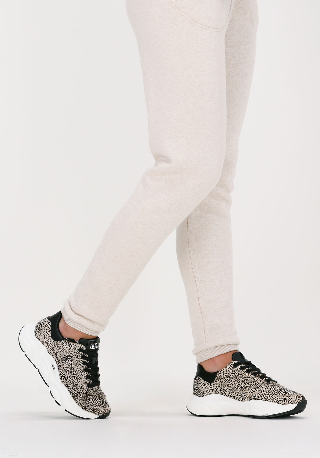 Beige HUB Sneaker Low ROCK-W - large