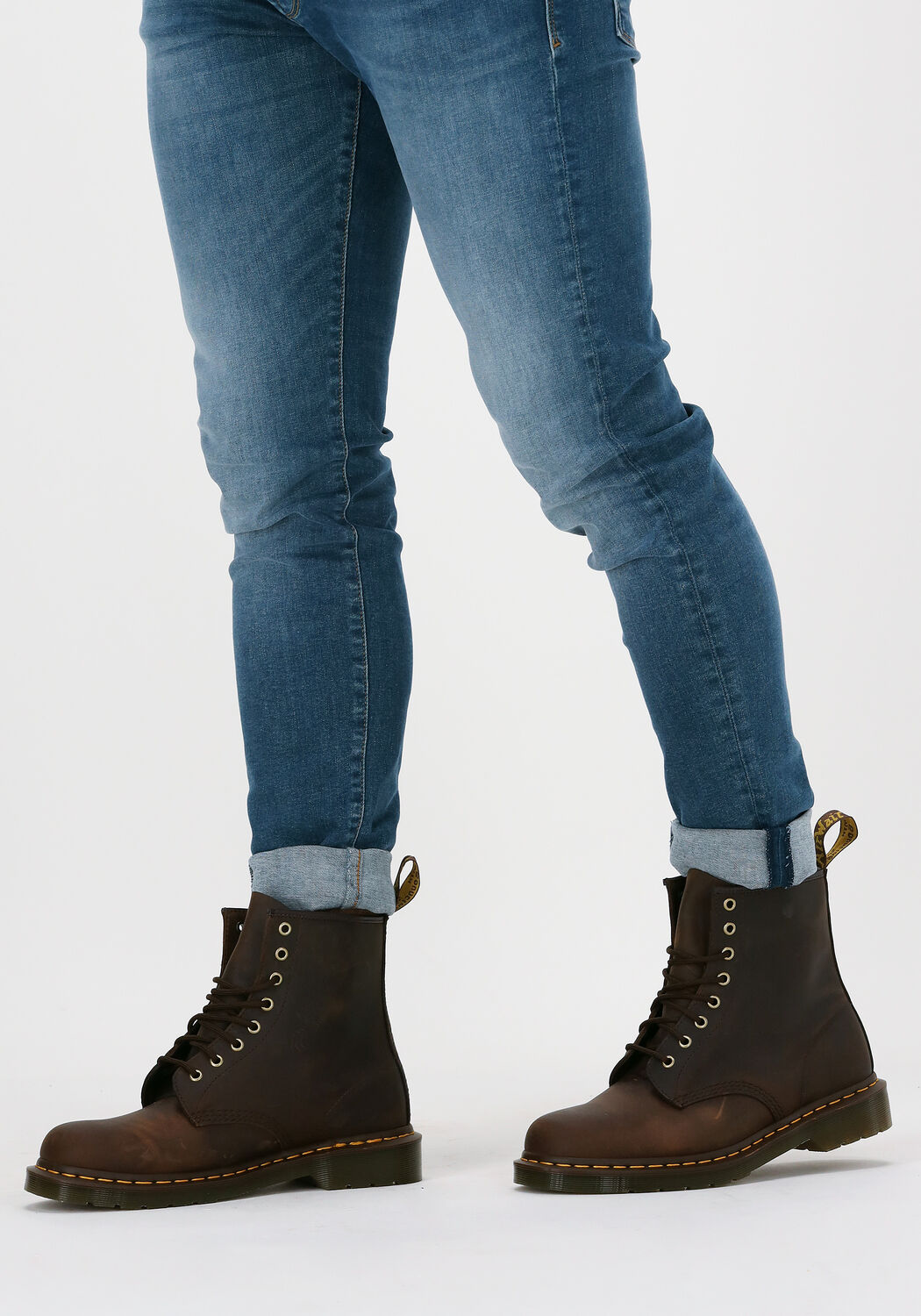 Braune DR MARTENS Schn&uuml;rboots 1460 M - large